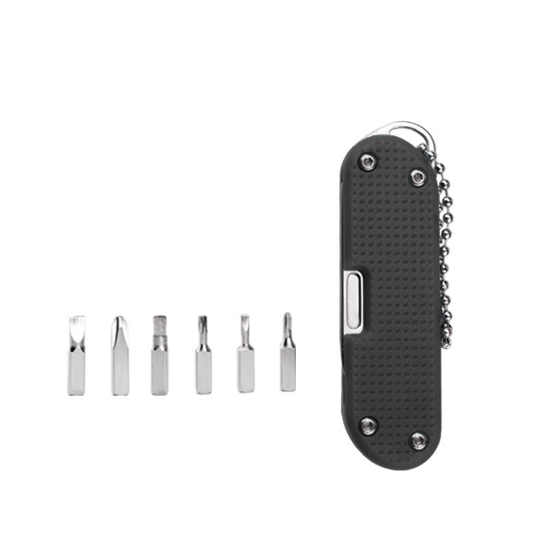 Multifunctional Outdoor Portable Folding Knife Key Knife Screw Combination Tool Portable Pocket Keychain Knife Stainless Steel