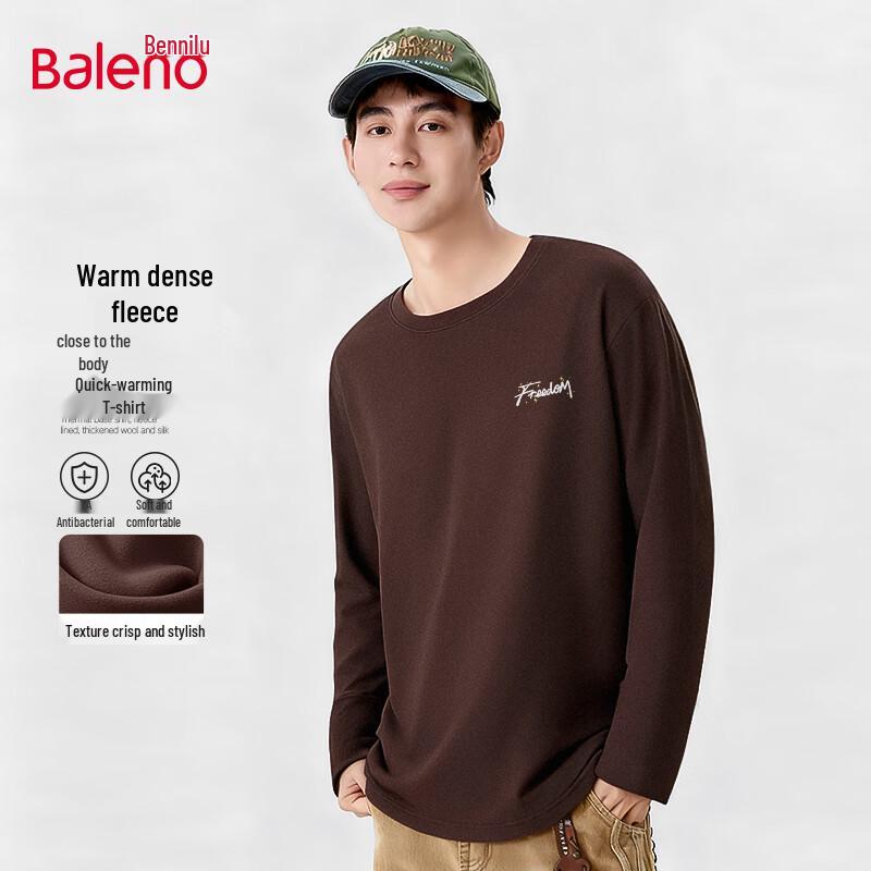 

Baleno Men s 7A Antibacterial Thermal Fleece Long Sleeve T-Shirt M