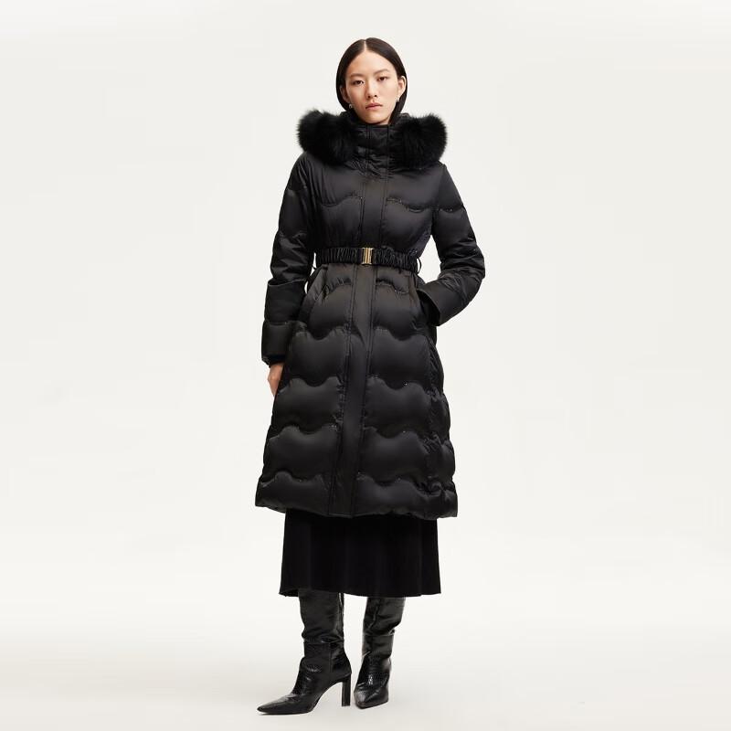 

VEROMODA Women s 2024 Hooded Tie-Waist Down Jacket XS