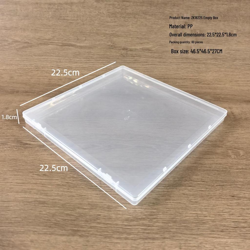 Transparent Ultra-Thin 1.7cm Rectangular Jewelry Box with Lid