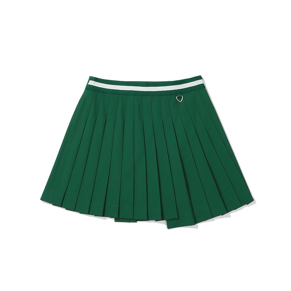 MALBON GOLF Asymmetrical Wrap Skirt Green (Woman)