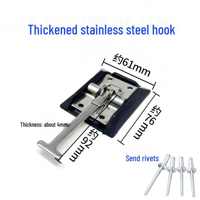 Robuster Edelstahl-LKW-Türhaken für Transporter und Container