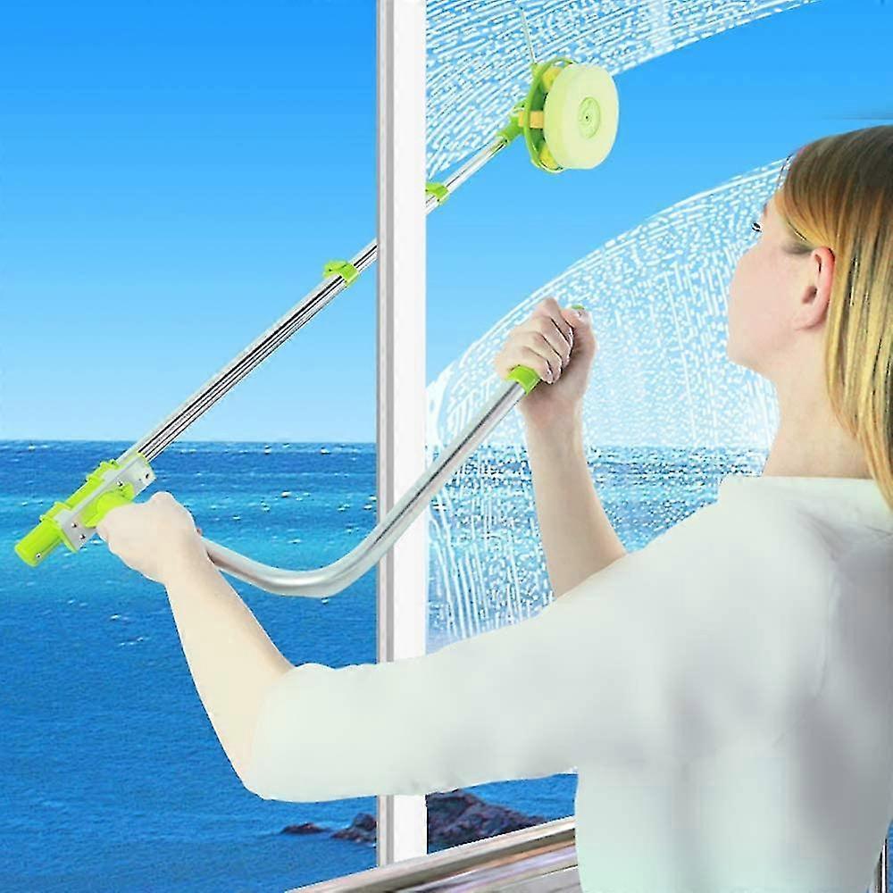 Telescopic Window Cleaner - U-shaped Squeegee - Easy Reach