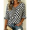 Simple Fashion Women's Loose Blouse, Exquisite Art 3D Print, Soft Comfortable Slimming Outdoor Casual Clothes