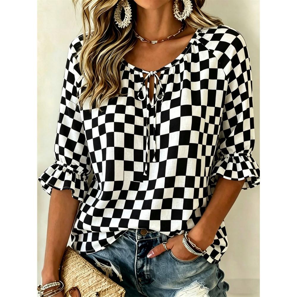 Simple Fashion Women's Loose Blouse, Exquisite Art 3D Print, Soft Comfortable Slimming Outdoor Casual Clothes
