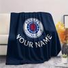 Custom Name Rangers Flannel Blanket, High Quality Comfortable for All Seasons, Home Decor, Warmth and Comfort