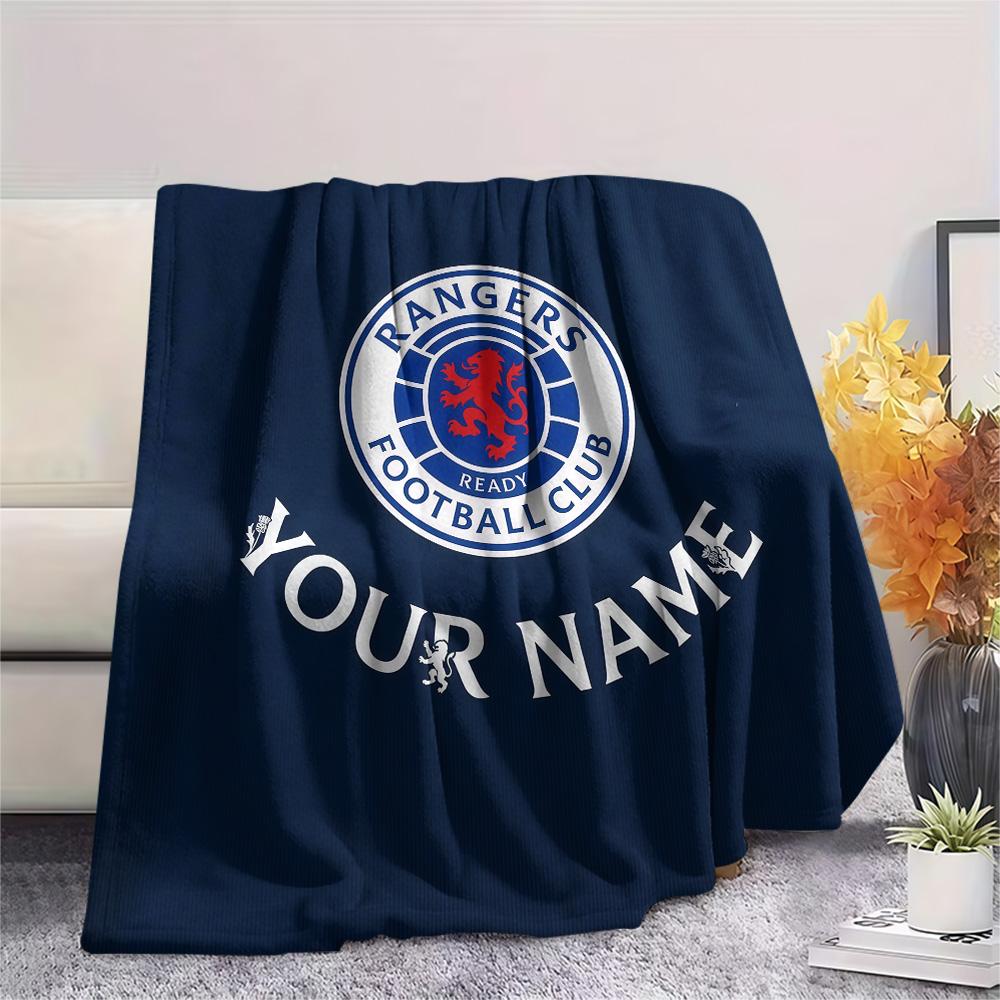Custom Name Rangers Flannel Blanket, High Quality Comfortable for All Seasons, Home Decor, Warmth and Comfort