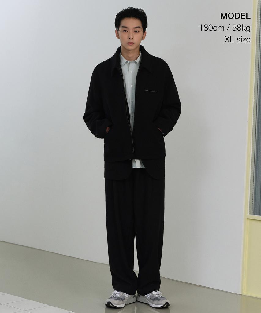 Musinsa Standard Wool Blend Work Jacket [Black]