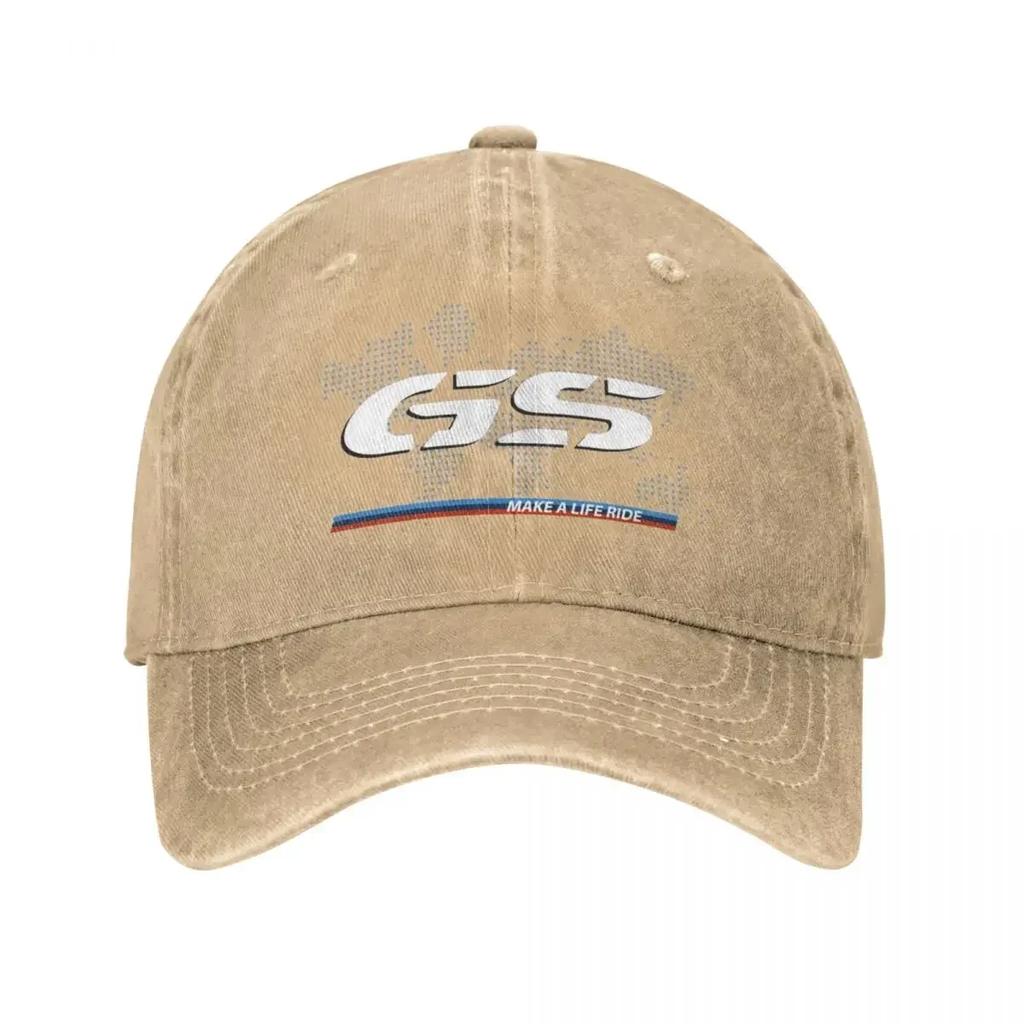 Vintage GS Motorradrennen Baseballkappen für Unisex Damen Used Gewaschen Dad Hat Moto Enduro Rennen Outdoor Aktivitäten Kappen Hut