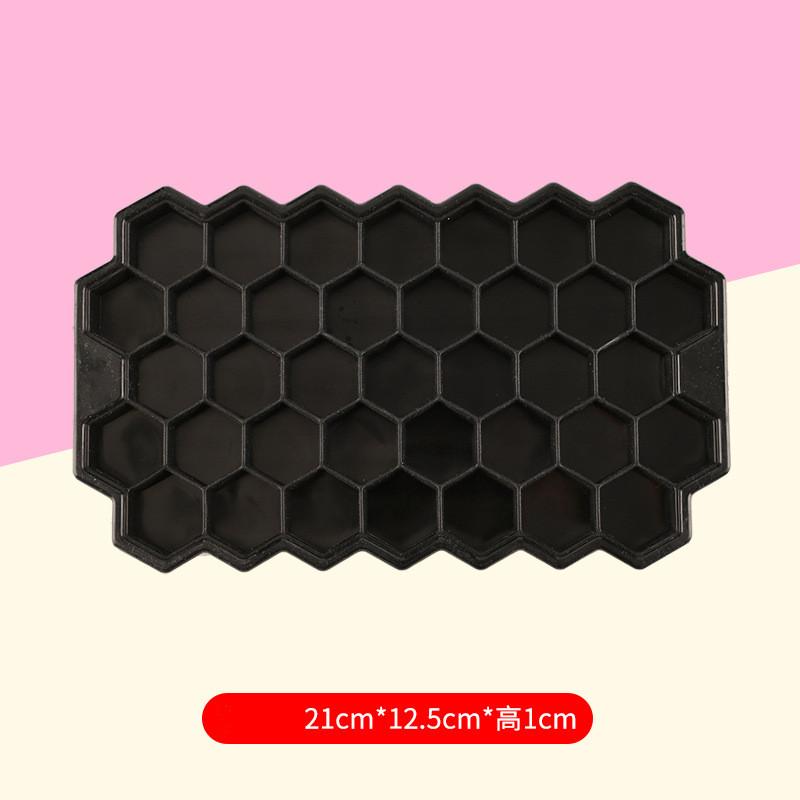 Honeycomb Ice Cube Tray Reusable Silicone Ice Cube Mold BPA Free Ice Maker with Removable Lid for Easy Release