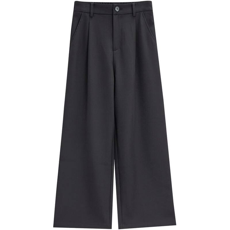 IEF 2025 Autumn Korean Style Wide-Leg Pants