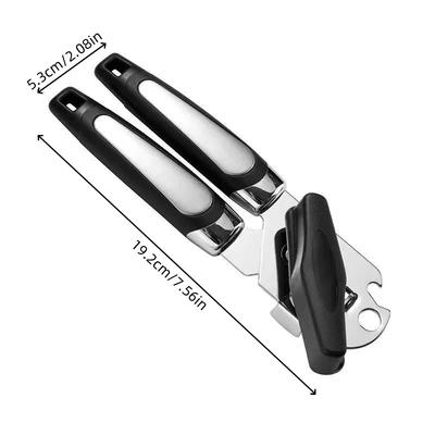 2pcs/Stainless Steel Can Opener Multifunctional Hand-Cranked Can Opener Household Kitchen Tool