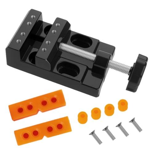 YFFSFDC Tabletop Vise, Maximum Opening Width 54mm, Compact, Tabletop, Easy Installation, for Drilling, DIY Jewelry Making, Metalworking, Precision Fix