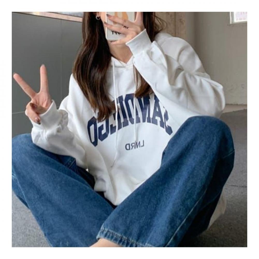 Navava Men Casual Lettering Long Sleeve Hoodie Nt1463