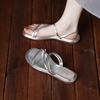 Fashion 2025 Summer Gladiator Women Sandals Fashion Elegant Narrow Band Clip Toe Shoes  Comfort Flats