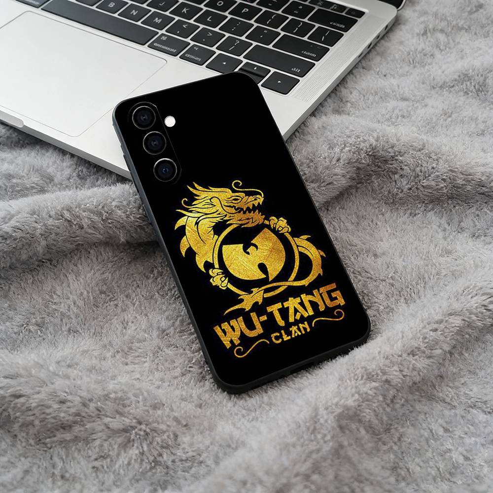 Wu-Wu-T-Tang -Clan Soft Silicone phone Case for Samsung Galaxy A73/A71/A72/A70/A53/A52/A51 - Black