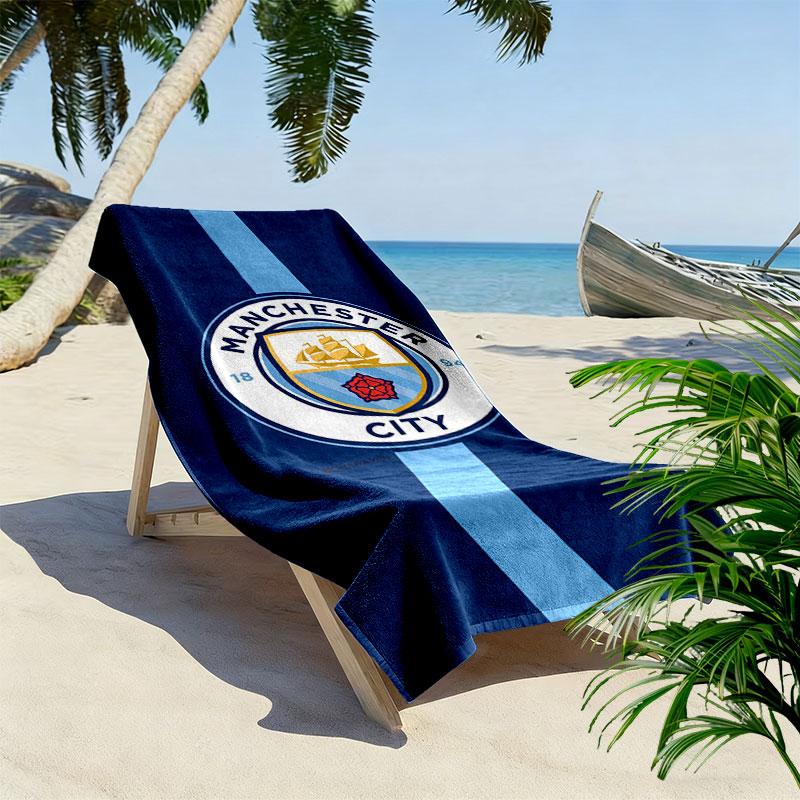 MCFC poster Print Beach Towel, Large Soft Quick Dry Towel for Beach Camping Swimming