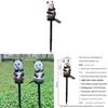 Solar Panda Lawn Decor Resin Animal Landscape Light With Energy Efficient Led For Garden Pathway