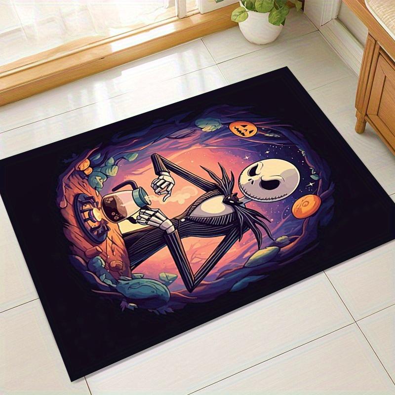 

1pc. Halloween Jack Skellington Pumpkin Outdoor Rug Home Decorative Carpet Gift for Office Living Room Bedroom Decorationz0414288 60cm by 90cm