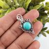 Magnesite Turquoise Gemstone Jewelry, 925 Solid Sterling Silver Pendant, Handmade Silver Pendant For Wedding Gift