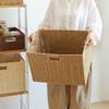 Japanese Style Large Rattan Storage Basket for Clothes, Toys, and Snacks