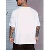 European Size Plus Size Men's Casual Skull Print T-Shirt |   Knit Fabric | Loose Fit Crew Neck Tee | Breathable Slight Stretch | Casual Style