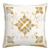 Yellow white geometric linen pillowcase sofa cushion cover home decoration can be customized for you 40x40 45x45 50x50 60x60