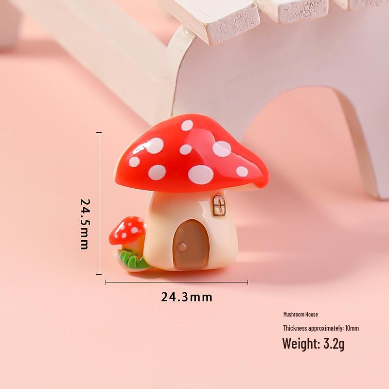 Resin DIY Jewelry Accessories: Fairy Tale Cottage Cream Glue Phone Case, Magnet, Keychain.