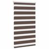 Store enrouleur - Zebra - Tamisant zébré - Tissu 67×120 cm (rail 70 cm) - Polyester marron