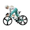 1/87 Scale Realistic Cycling Scene Model Miniature Cyclist Figurine for Model Building Set and Railway Landscape Decors