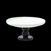 Wooden High-legged Ceramic Plate Cake Tray Afternoon Tea Fruit Plate for The Living Room Storage Container Kitchen Organizer