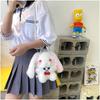Kawaii Bunny Plush Small Bag With Inner Zipper Pocket For Street Fashion