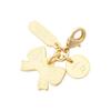 Thavasa Petit Zipper Top Charm Stone Motif Zipper Charm Gold FREE [Samantha Choice] Women's