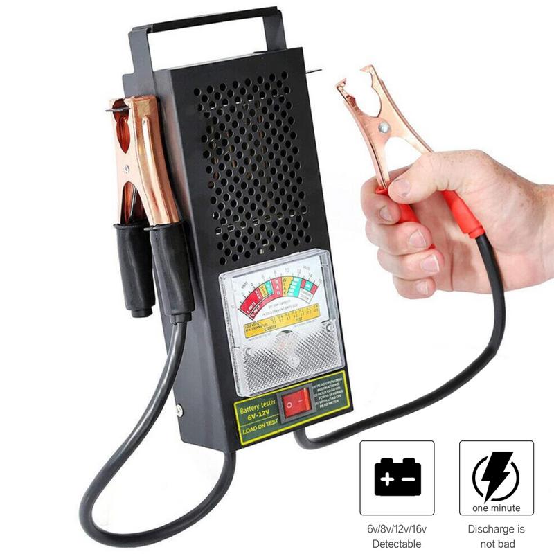 Auto Battery Tester High Accuracy CCA Analyzer With Alligator Clips Car Battery Health Tester For Cars Trucks Motorcycle Boats