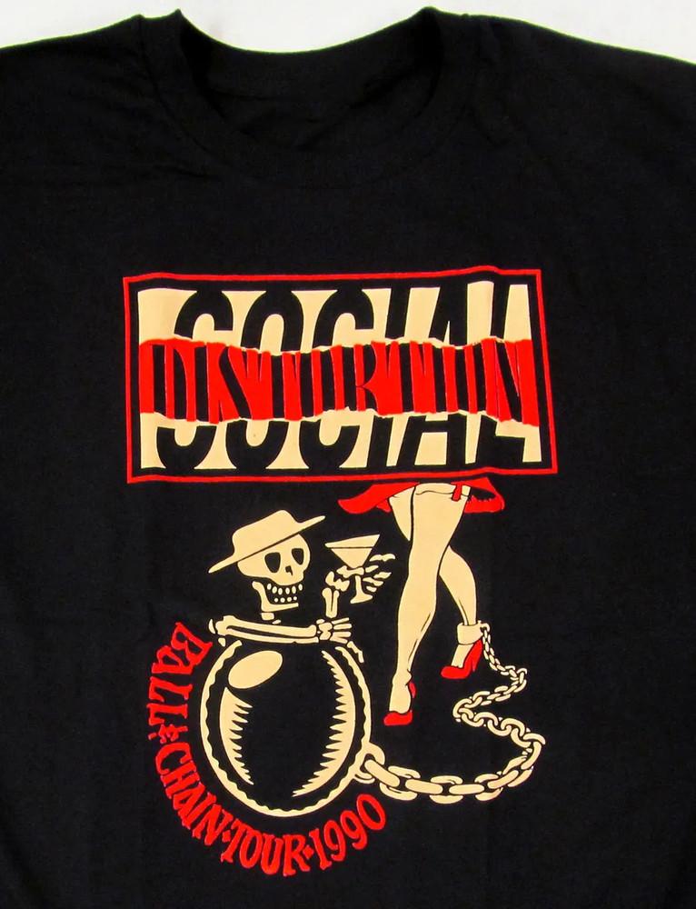NEW  Social Distortion Ball and Chain 1990 Black All Shirt Unisex T-Shirt XL