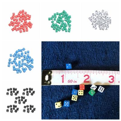 6-seitige 5mm Würfel Acryl Partywürfel Großpackung Mini Würfel Tischspiele