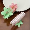 Acrylic Grab Clip Plastic Large Hair Claw Personalized Flower Hair Clip  Travel