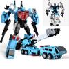 Haizhixing New Robot Car Transformation Toys Anime Devastator Action Figure Aircraft Motorcycle Model Kids Gift KO A103 5 in 1 Poseable Articulated