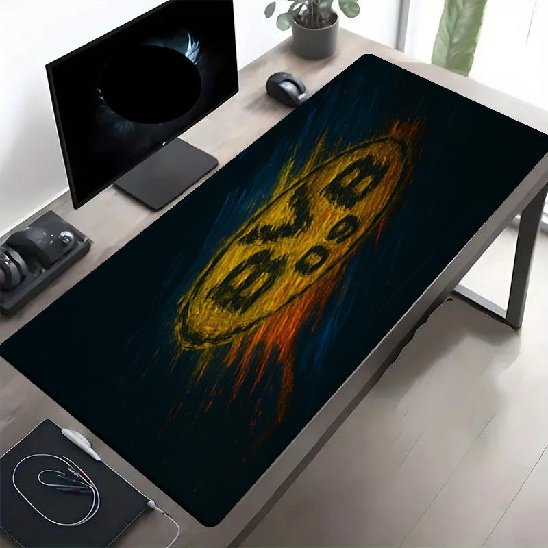 Borussia Dortmund Print Mouse Pad, Anti‑Slip Desktop keyboard Mat, for PC Laptop Gaming Working Daily Use, Cool Festival Surprise Gift