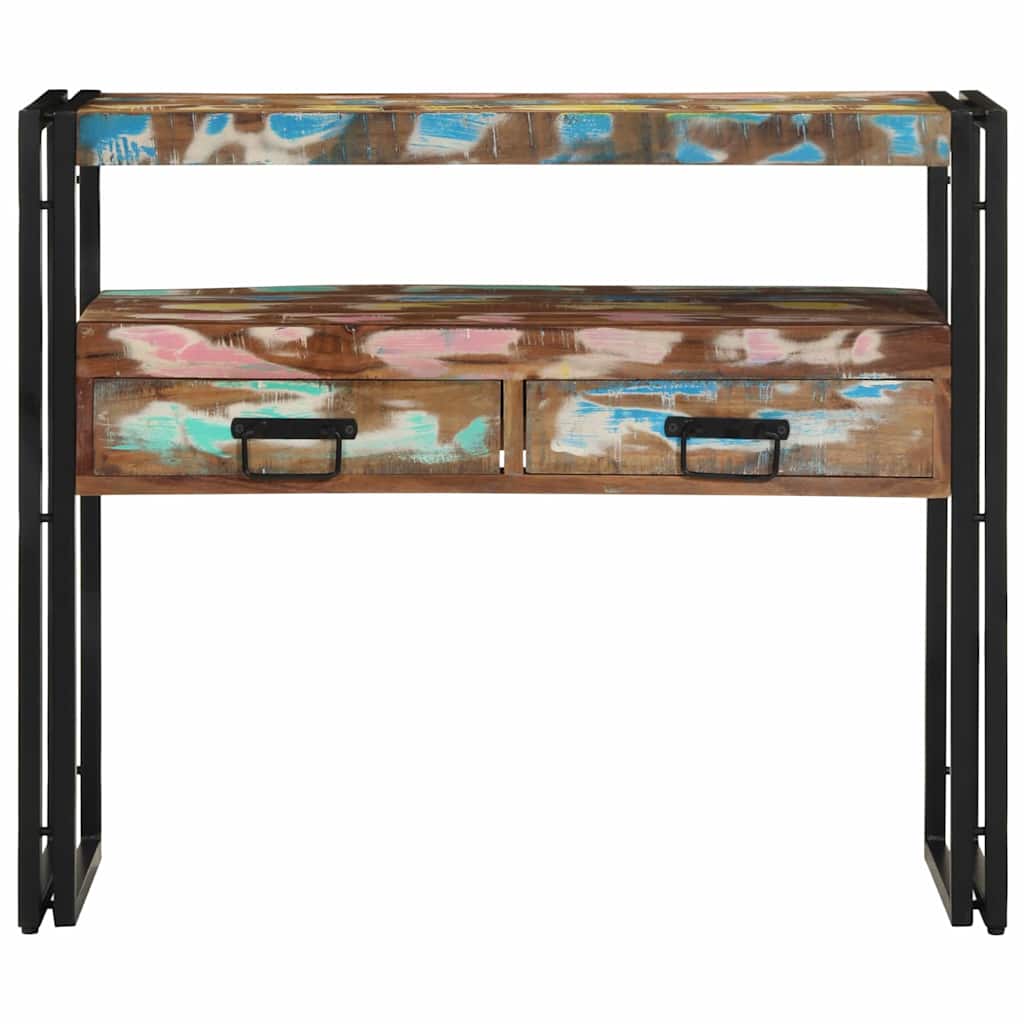 Console Table 90 x 33 x 75 cm Solid Upcycled Wood