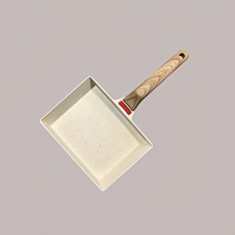 Nepřilnavá pánev na tamagoyaki z maifanového kamene: Nepřilnavá, bez kouře, multifunkční pánev na snídani v japonském stylu a smažená vejce
