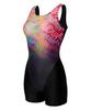 Laelliseupocheu [Oslh655 Mlt] Rainbow Aqua 3-Part U-Back Swimsuit