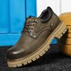 Pánské kotníkové boty, nízké pracovní boty, 2025 nové outdoorové boty v retro stylu, ležérní, všestranné, s velkou špičkou, trendy boty