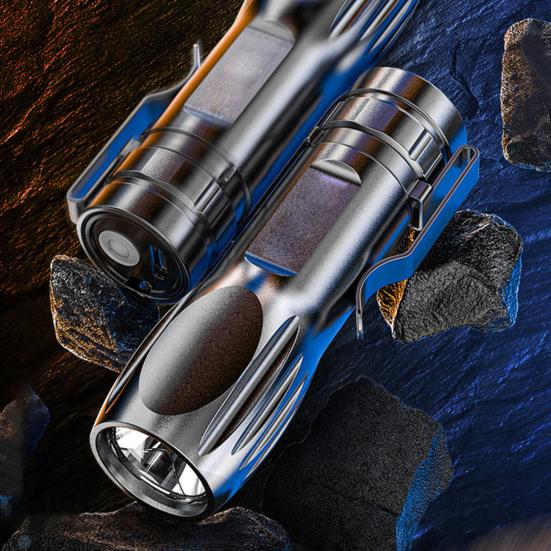 

1 комплект фонарик для кемпинга с зажимом для ручки, зарядка через USB, уличный мини-ручной фонарь для пешего туризма, оборудование для палатки, аварийное освещение