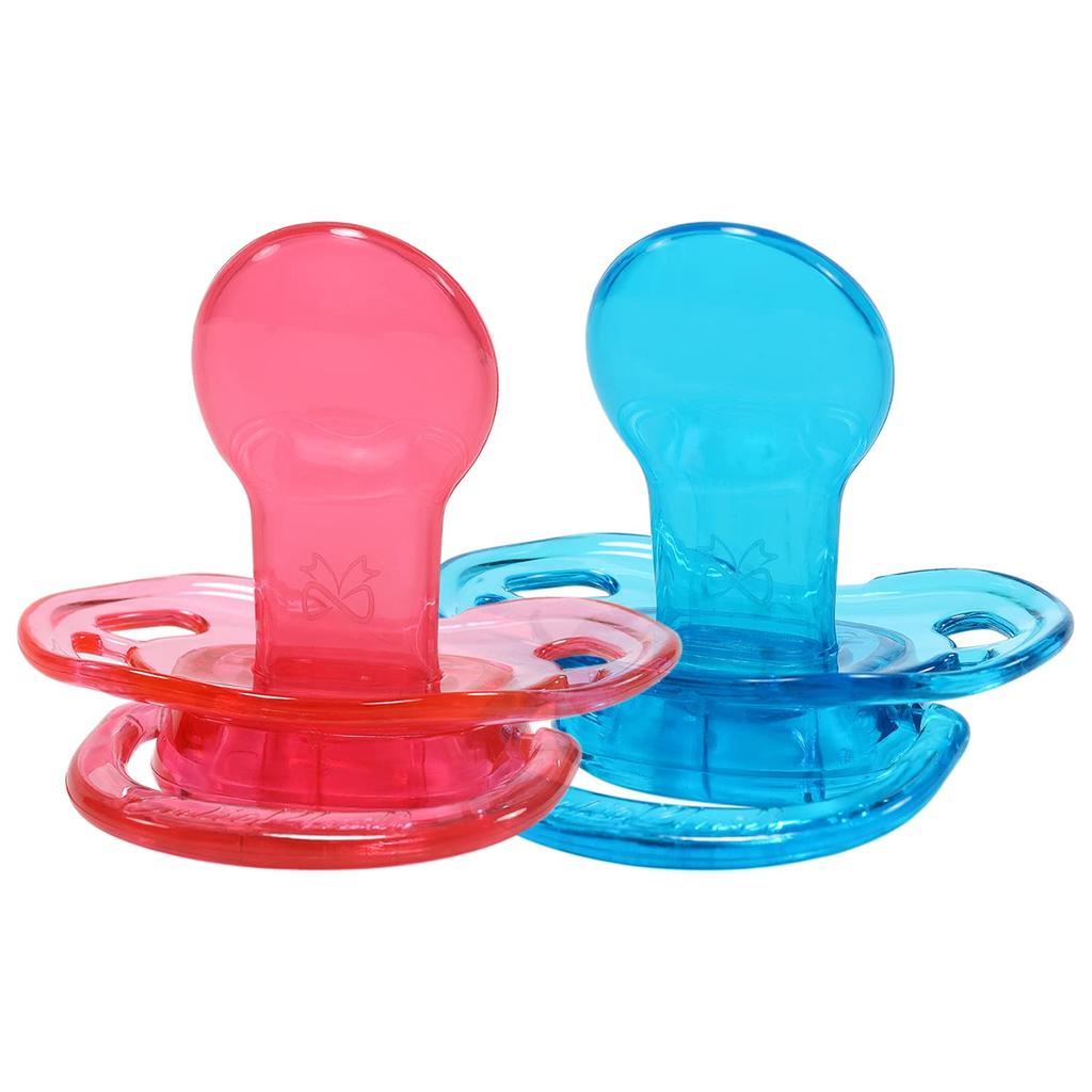 CutiePlusU Adult Large Butterfly for Adults of Blue Pacifier, Shape, [Pack 2] - Pink,