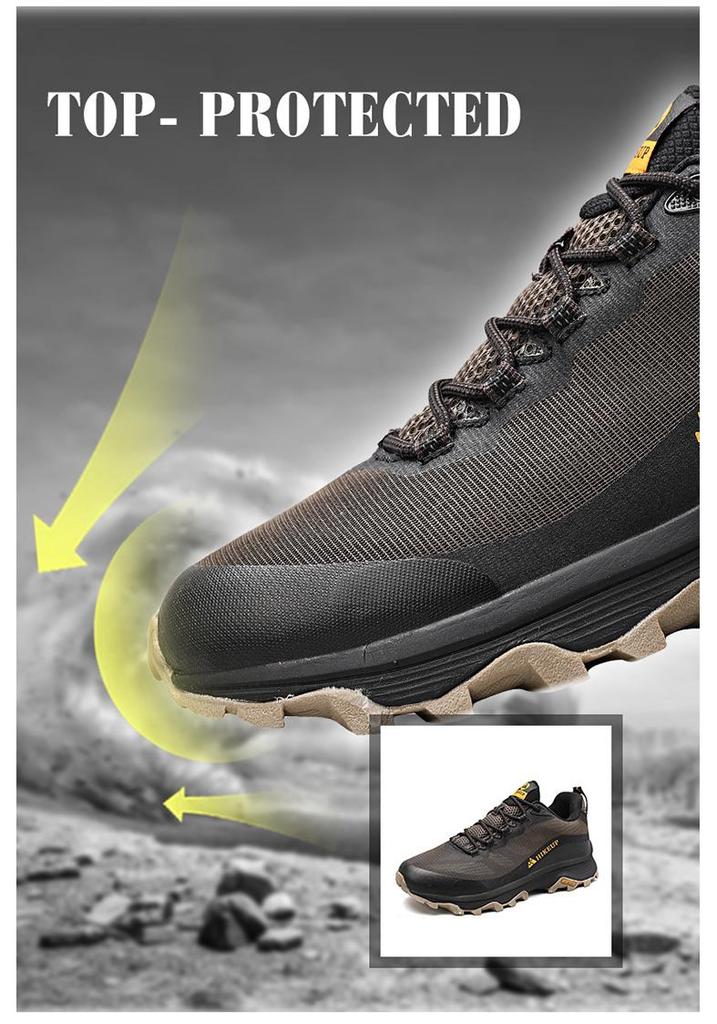 Men's Breathable Hiking Shoes - Comfortable Outdoor Mountaineering Footwear