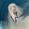 New Cute Elf Kitten Cartoon Earrings Simple Design Geometric Earrings In Stock