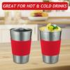 Kids Stainless Steel Sippy Cup With Straw Lid 500ml