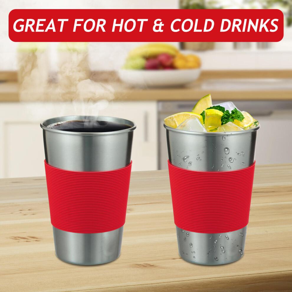 Kids Stainless Steel Sippy Cup With Straw Lid 500ml