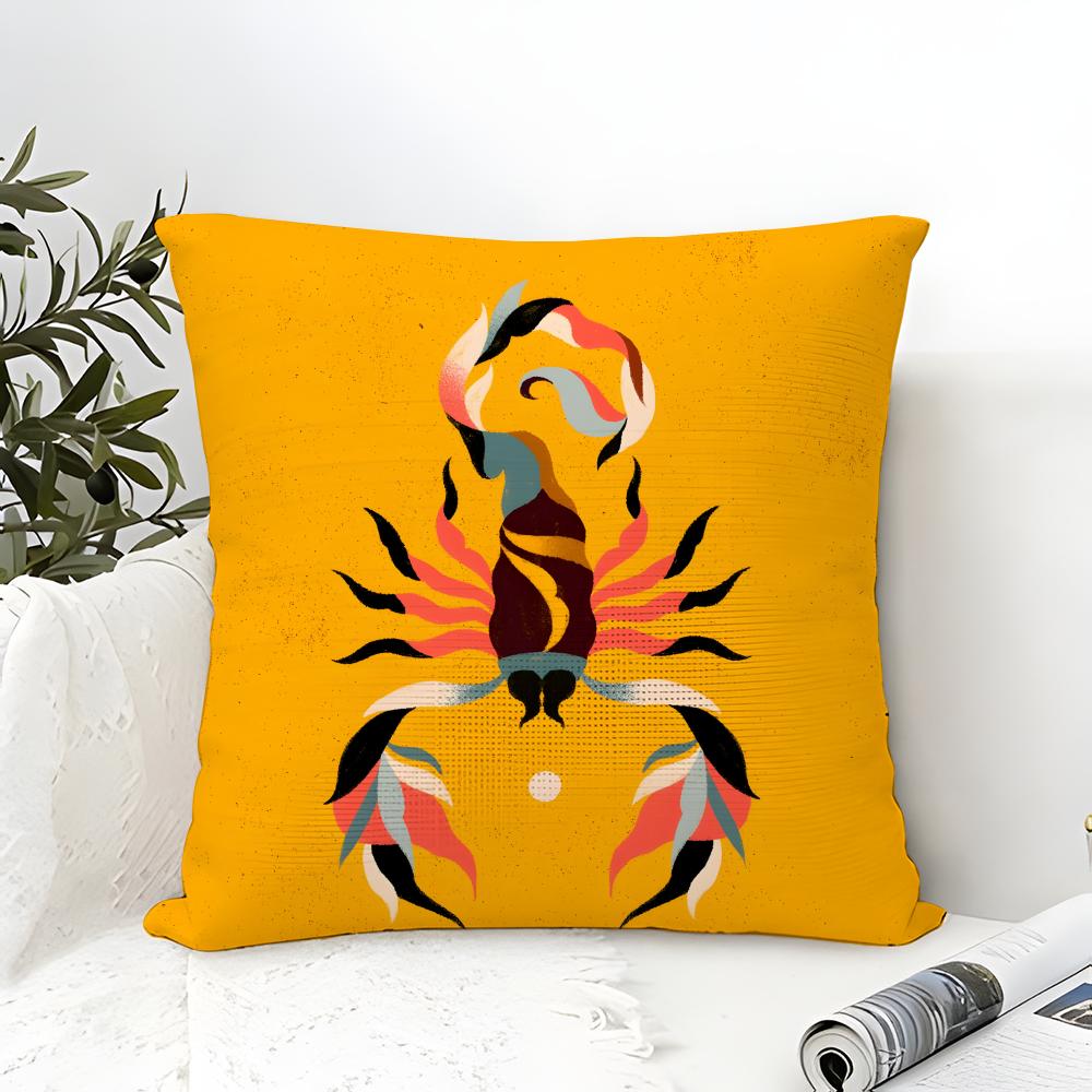 Color Illustrator W-Willian Santiago Art 1 Pillow Case Linen Pillow Case Sofa Home Decor Cushion Cover Cushion Cove